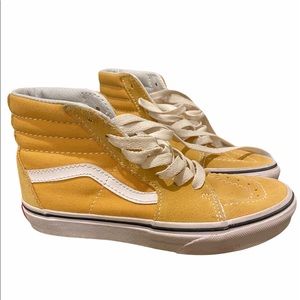 Girls yellow Vans sk8-hi